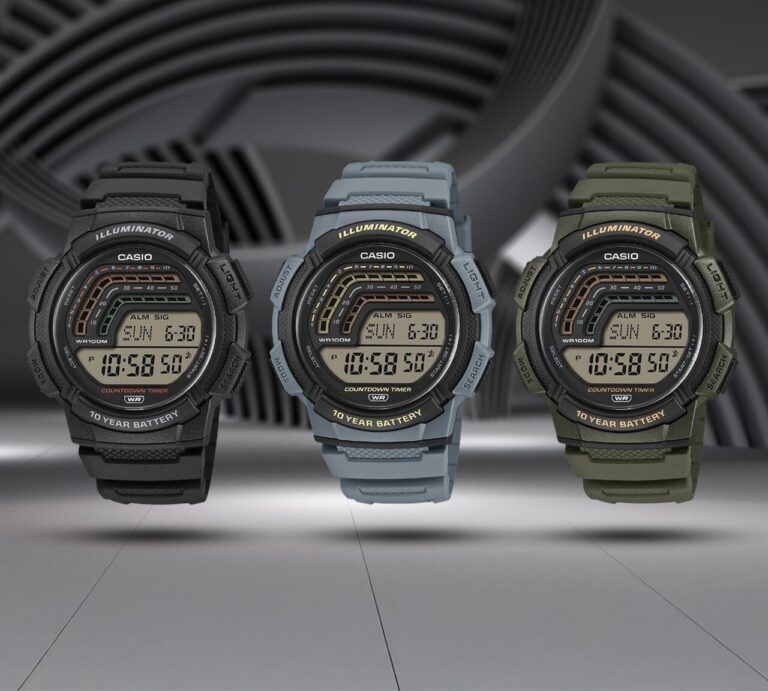 Casio Lança Linha WS1800 Com Estética Clássica, Durabilidade Extrema e Bateria Com Vida Útil de 10 Anos