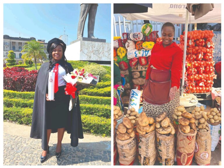 MÉRCIA FANHEIRO: Melhor estudante de Engenharia vende batata e cebola no mercado