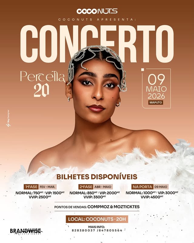 Percella prepara um grande concerto no Coconuts